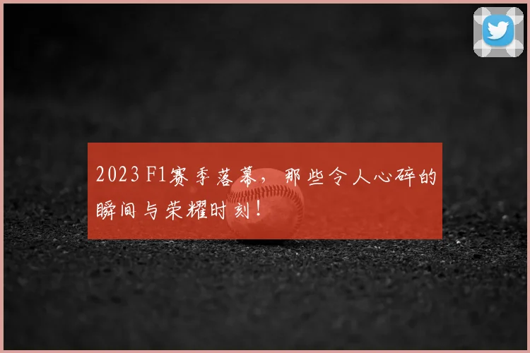 2023 F1赛季落幕,那些令人心碎的瞬间与荣耀时刻!